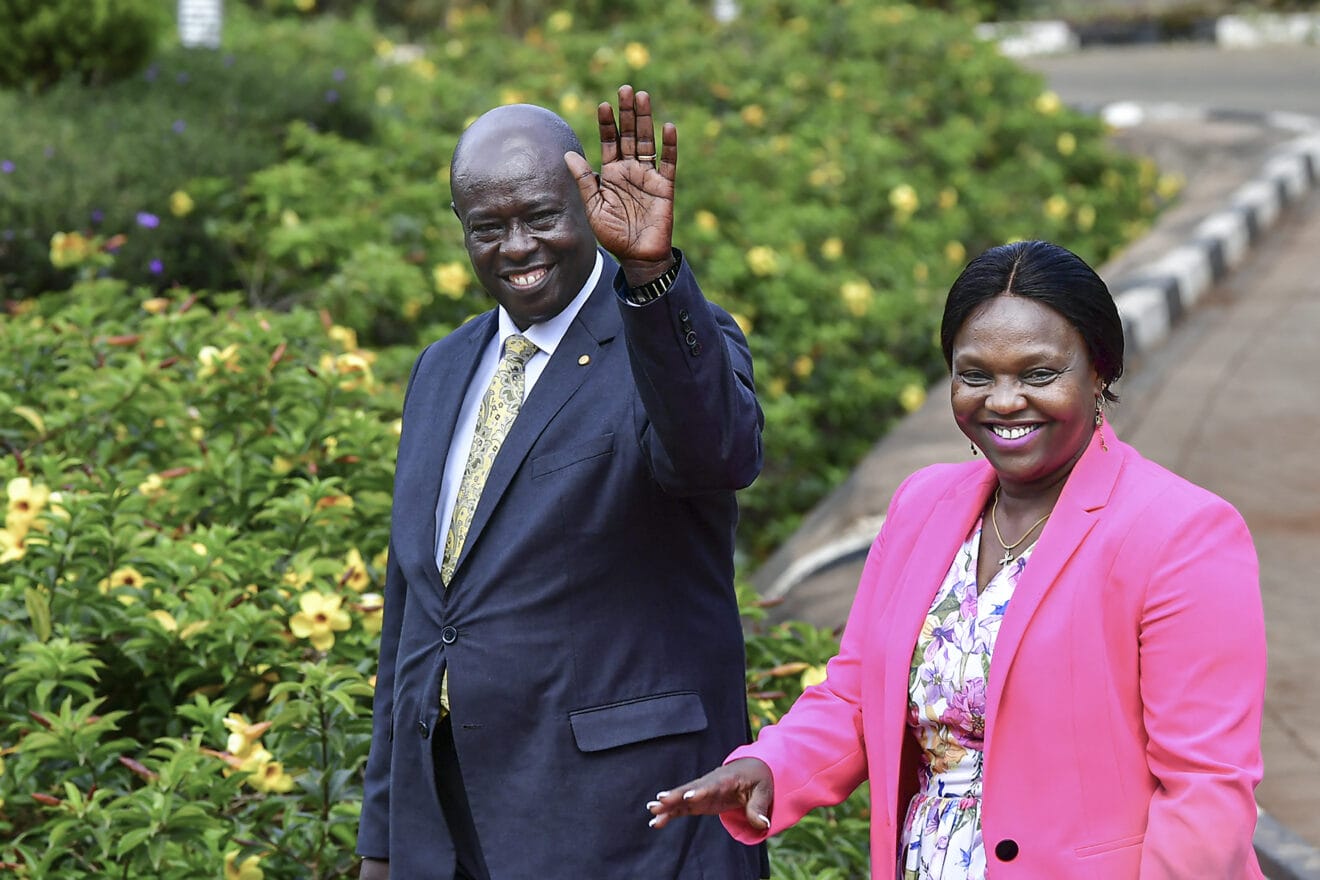 File image of Rigathi Gachagua and his wife Pastor Dorcas